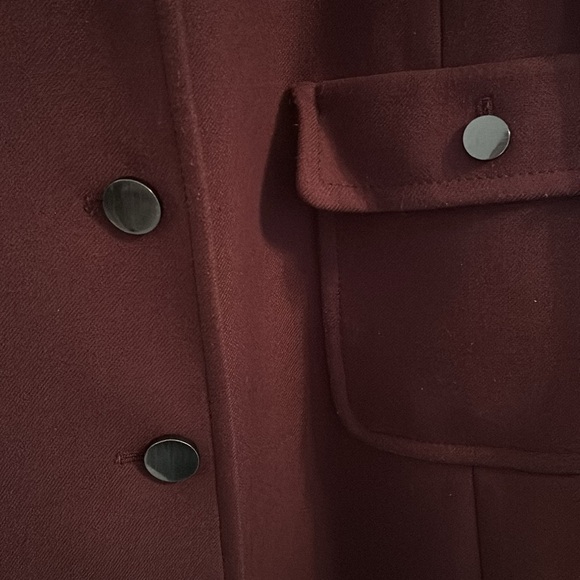 Talbots Maroon Winter Jacket Size 16 See Description - Picture 3 of 7